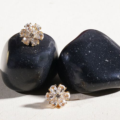 Elegant Floral Accent Studs