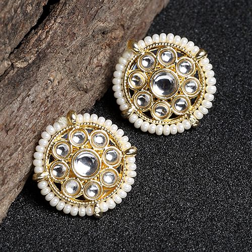 Classic Round Kundan Earrings