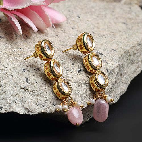 Fancy Kundan Earrings Set