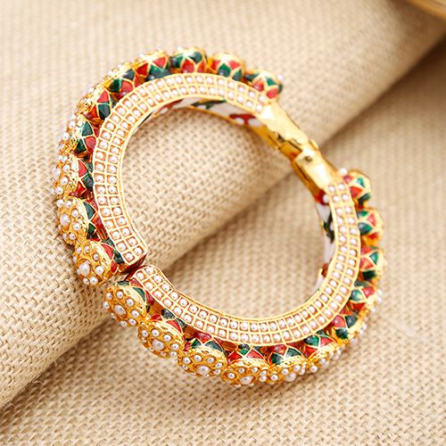 Trendy Pearl Embellished Bangle