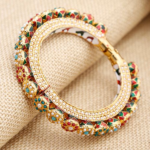 Dazzling Multi Embellished Bangle