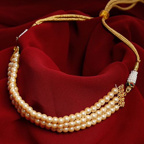 Beautiful Pearl Statement Necklace