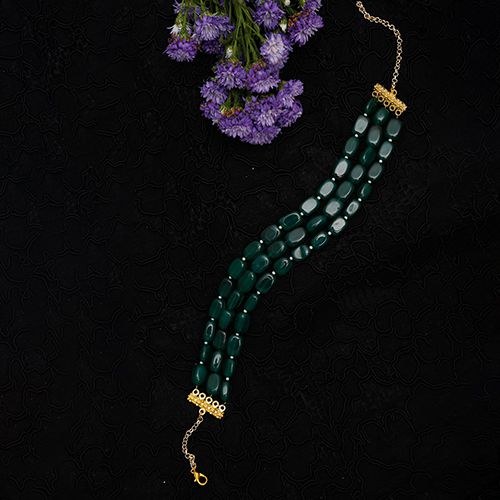 Lush Green Layered Choker