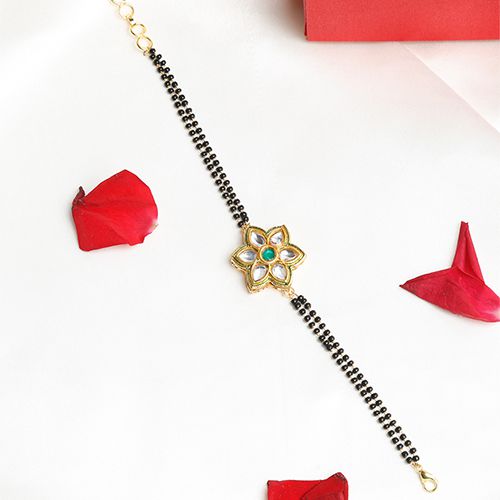 Radiant Kundan Bracelet Mangalsutra