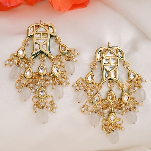 Classic Kundan Earrings Pair Gift