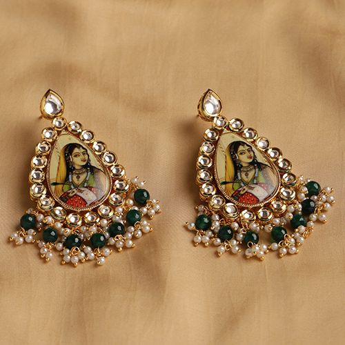 Radiant Kundan Drop Earrings