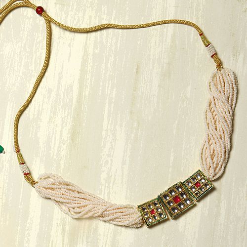 Elegant Pearl   Kundan Choker