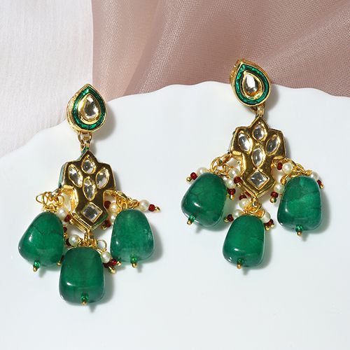 Elegant Kundan Statement Earrings