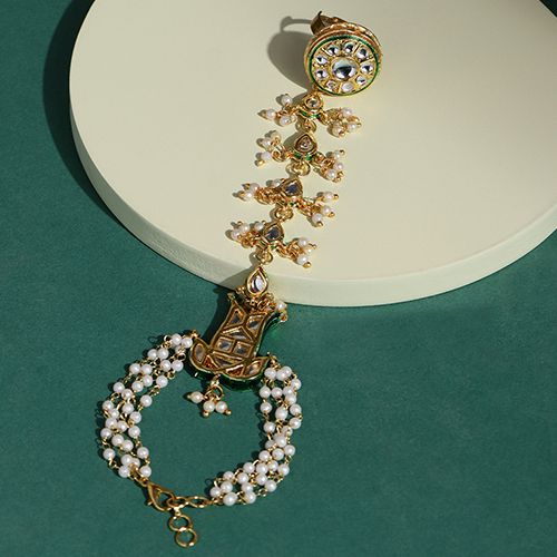 Radiant Kundan Wrist and Finger Accessory