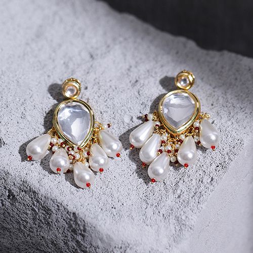 Timeless Kundan Drop Earrings