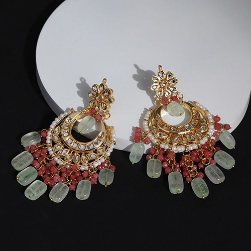 Timeless Kundan Stone Hoops