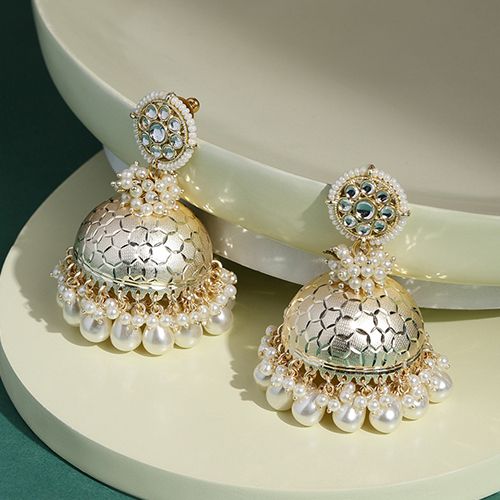 Sparkling Chic Kundan Ear Cuffs