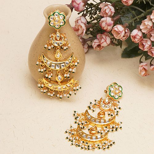 Ethereal Kundan Chandelier Earrings