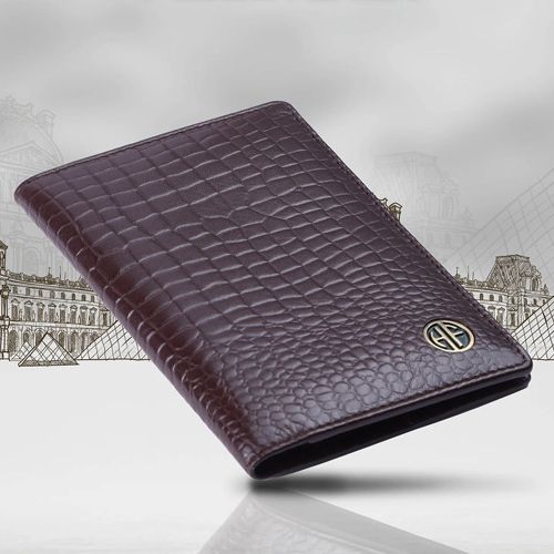 Elegant Leather Travel Passport Holder