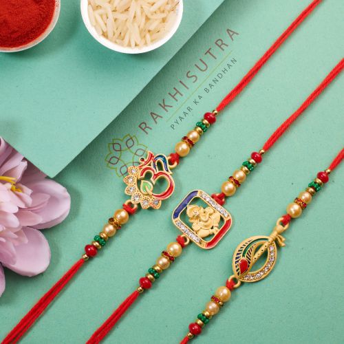 Set of 3 Designer Rakhi