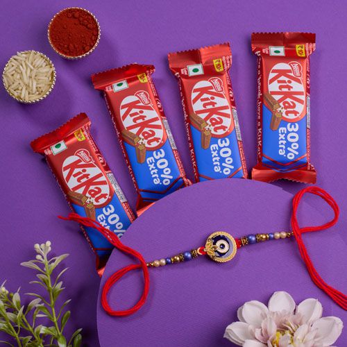 Festive Rakhi Set with Chocolate Indulgence