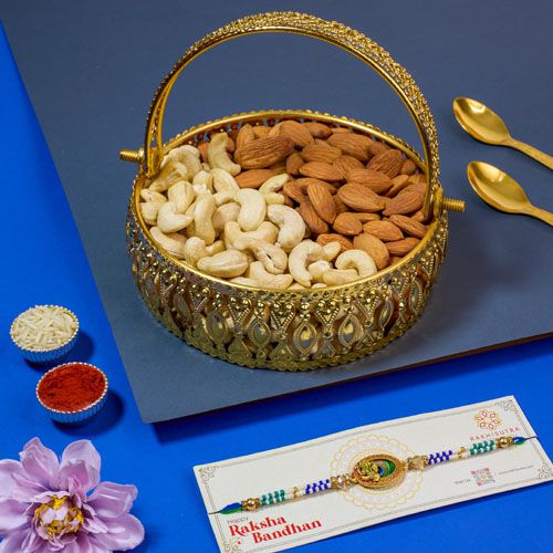 Rakhi Blessings  N  Nutty Delights Basket