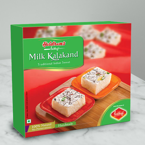 Haldirams Relishs Rejoice Milk Kalakand Sweets Box